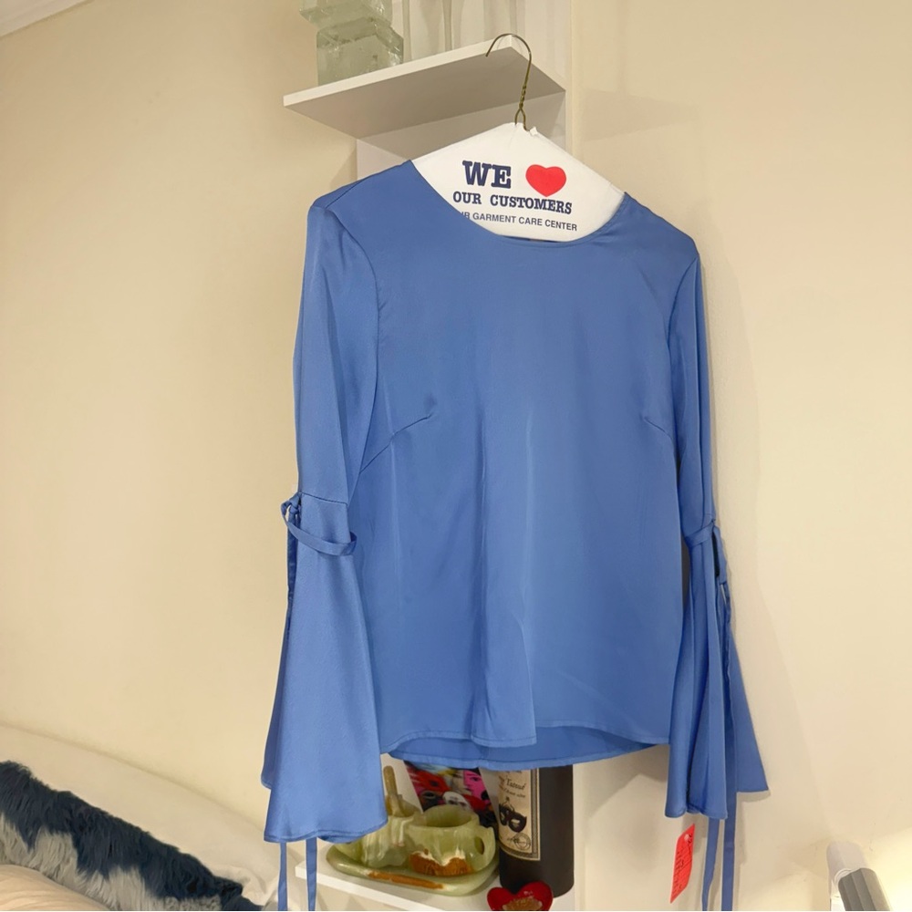 Hutch Blue Blouse with ties